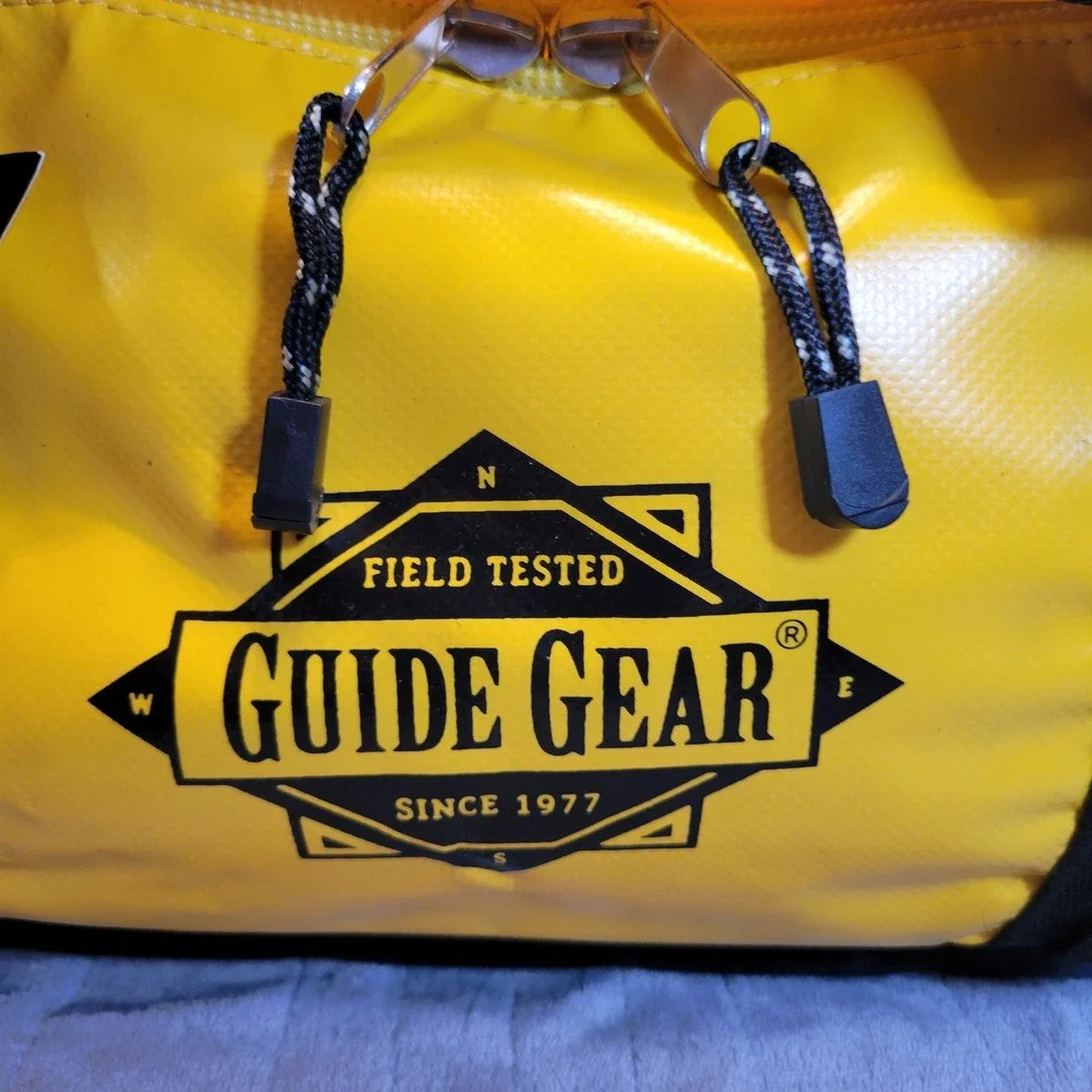 Guide Gear Waterproof Duffel Bag Dry Large Yellow Molded Base Heavy Duty